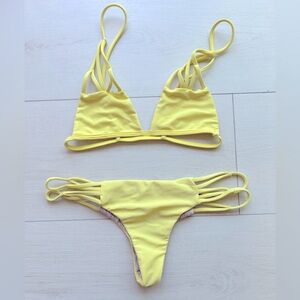 Acacia Bikini Set Yellow (Size X-Small) Used. See description for info.